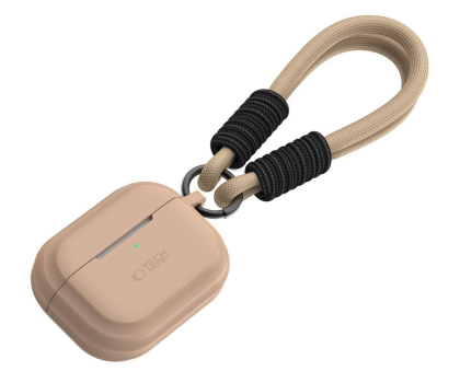 Etui na słuchawki Tech-Protect Silicone Rope do Apple Airpods Pro (1.|2. gen.) cafe latte
